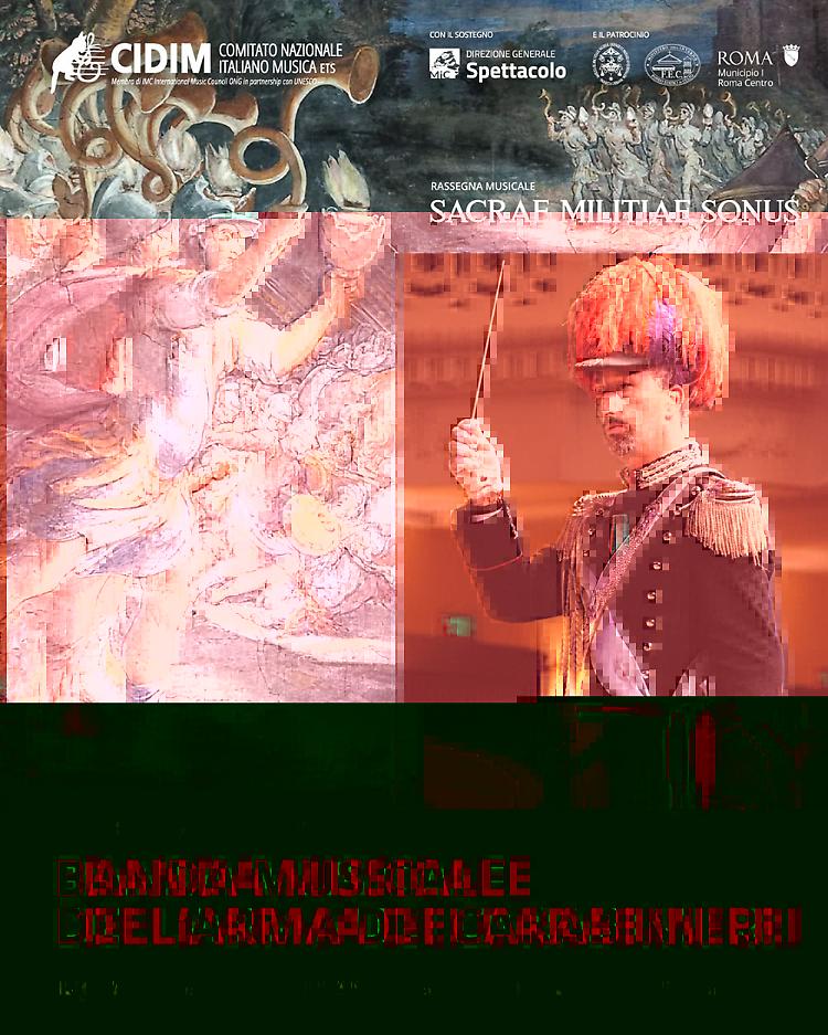 Comunicato Stampa: COMUNICATO STAMPA  CIDIM; DOMANI LA BANDA MUSICALE DELL'ARMA DEI CARABINIERI ALLA BASILICA DI SAN VI