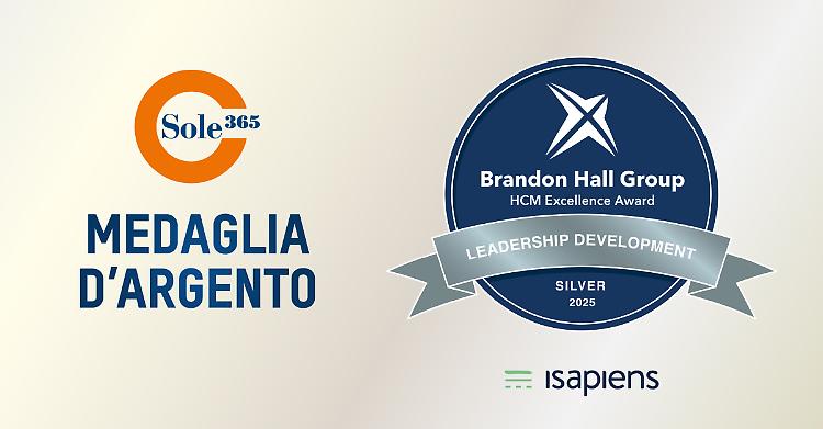 Comunicato Stampa: Sole365 conquista la Medaglia d’Argento con il progetto “Sole365 Capability Academy”