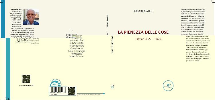 Comunicato Stampa: "La pienezza delle cose", una silloge per guardare il mondo in continuo stato di ascolto