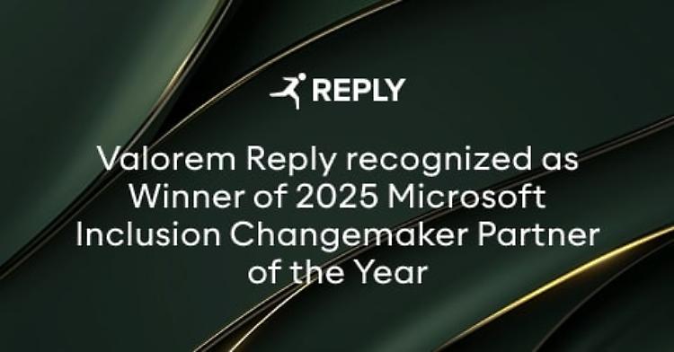 Comunicato Stampa: Valorem Reply ottiene il riconoscimento “Microsoft Inclusion Changemaker Partner of the Year 2025”