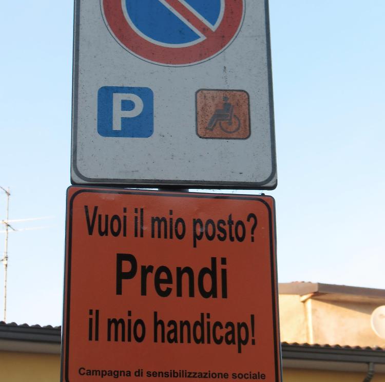 'Vuoi il mio posto? Prendi il mio handicap'
