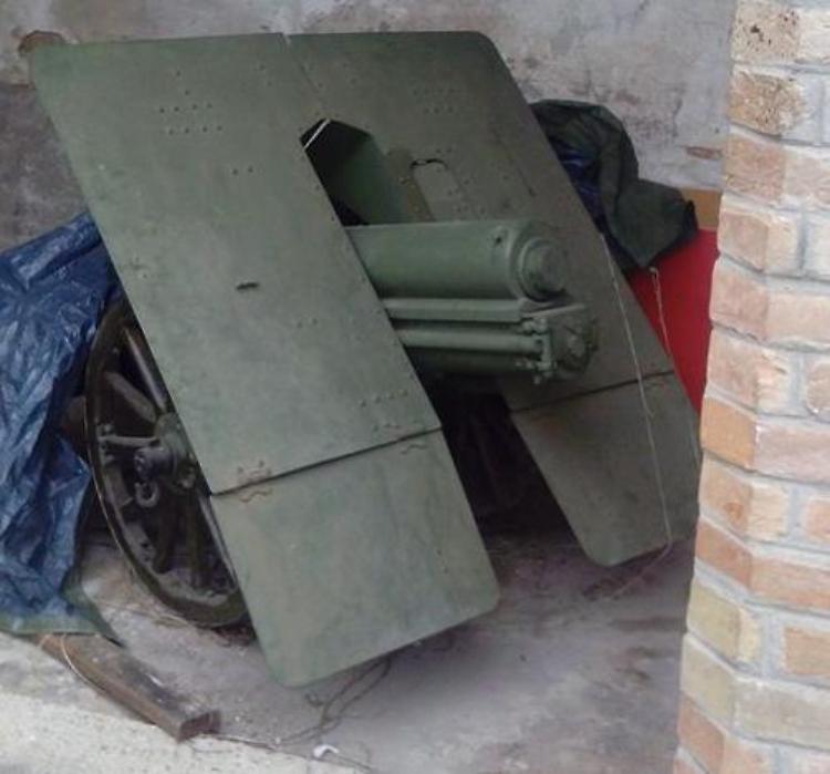 Il cannone oggetto della polemica
