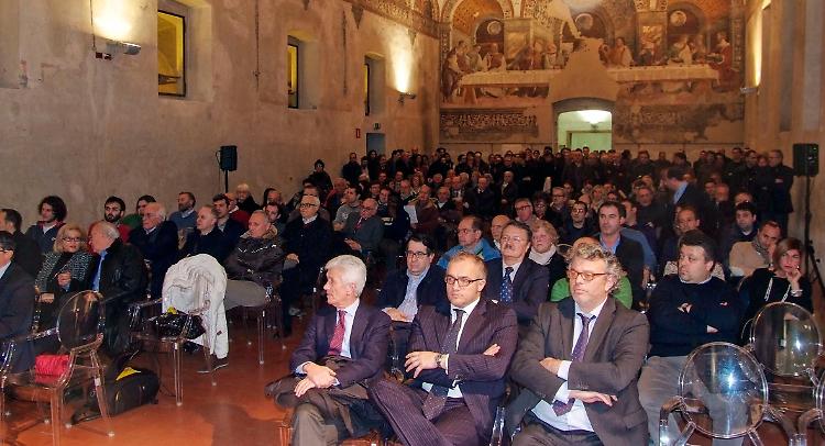 Il pubblico in sala Pietro da Cemmo per la presentazione del Nuovo centro destra
