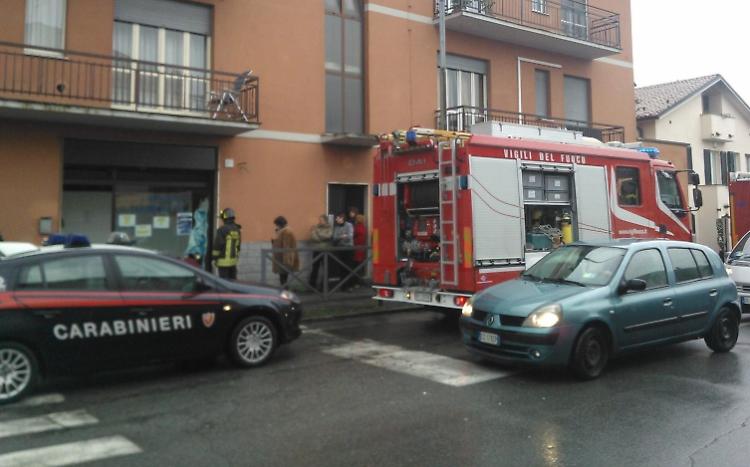 L'intervento dei vigili del fuoco in via Boldori
