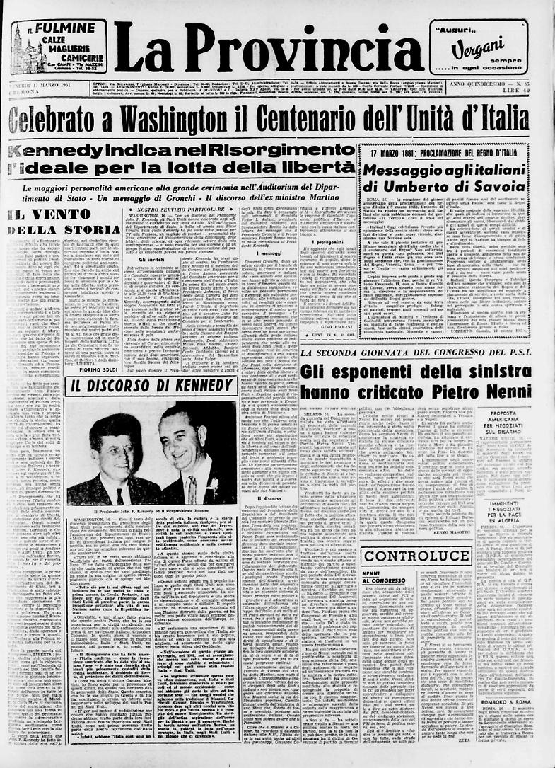 Il Centenario dell'Unità d'Italia celebrato a Washington ...