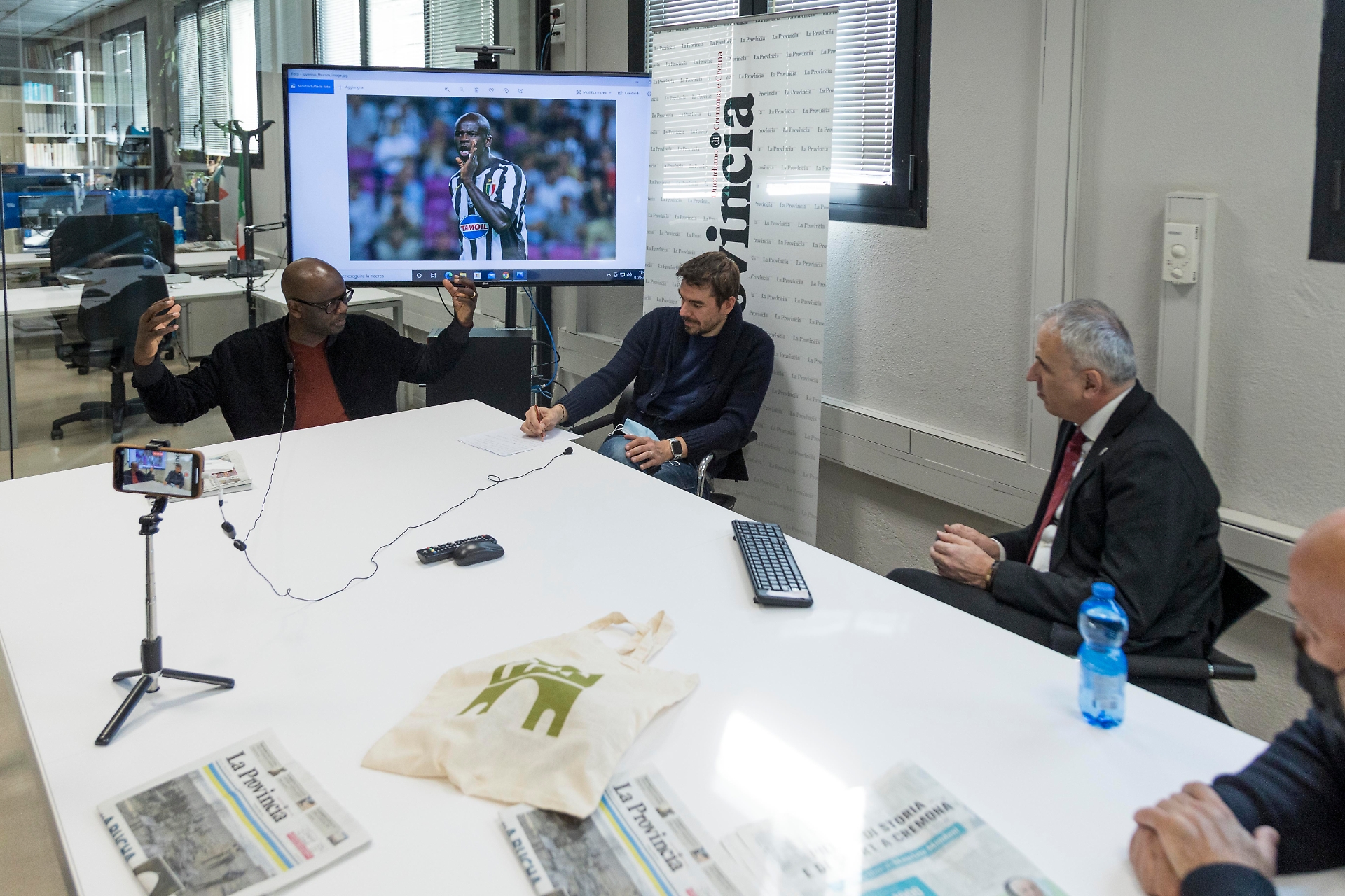 intervista in redazione