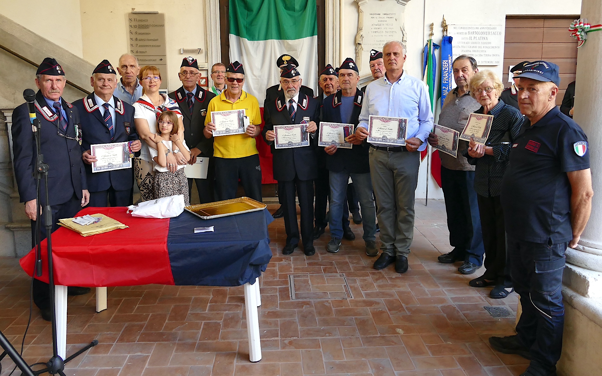 I riconoscimenti agli iscritti da 20 e da 40 anni alla sezione ANC