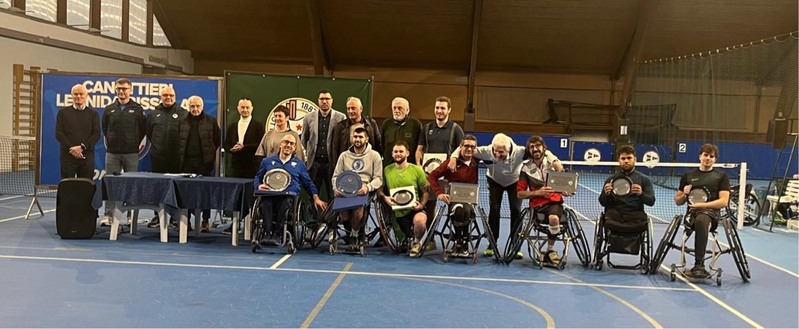 La premiazione dei finalisti del doppio